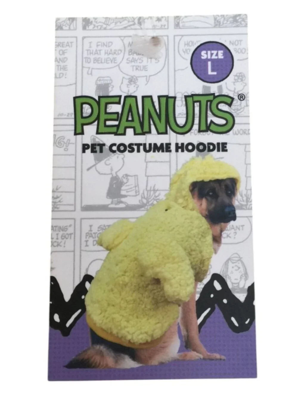 Peanuts WOODSTOCK Yellow Sherpa Large Dog Costume